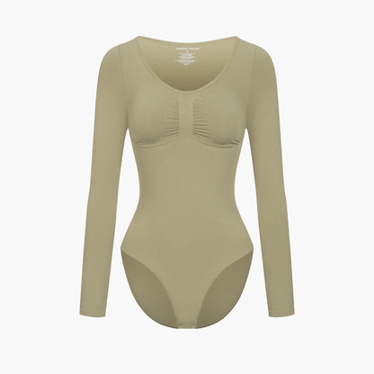 Bodysuit Sculpting Shapewear Longsleeve mit Slip