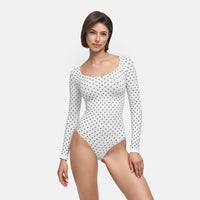 White Polka Dot