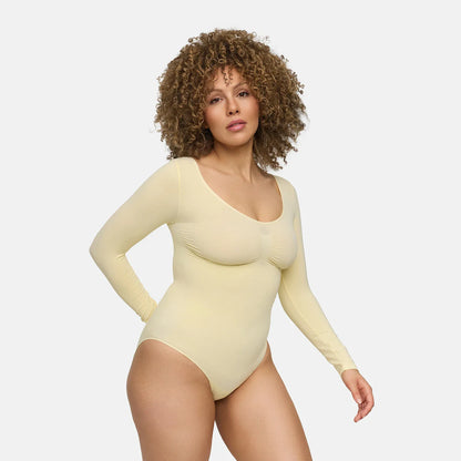 Bodysuit Sculpting Shapewear Longsleeve mit Slip