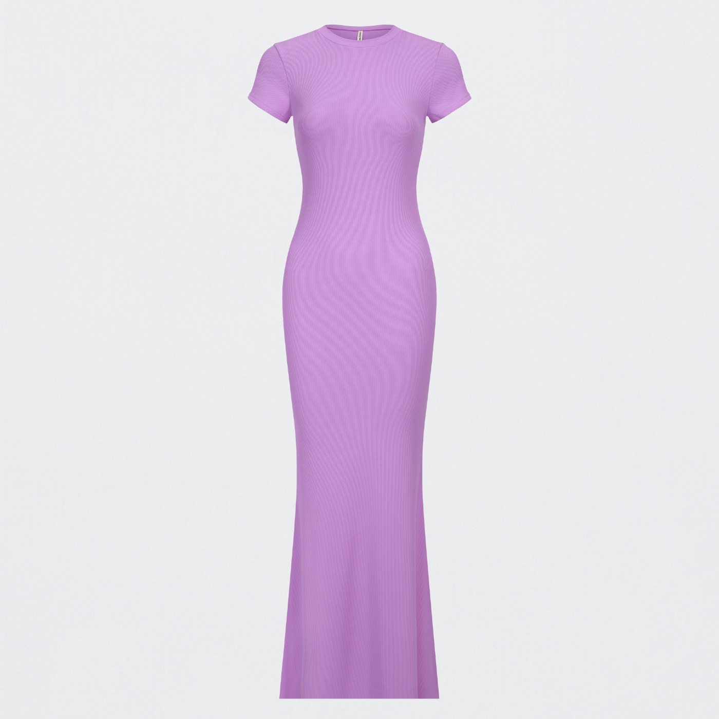 Ribbed T-Shirt Maxikleid