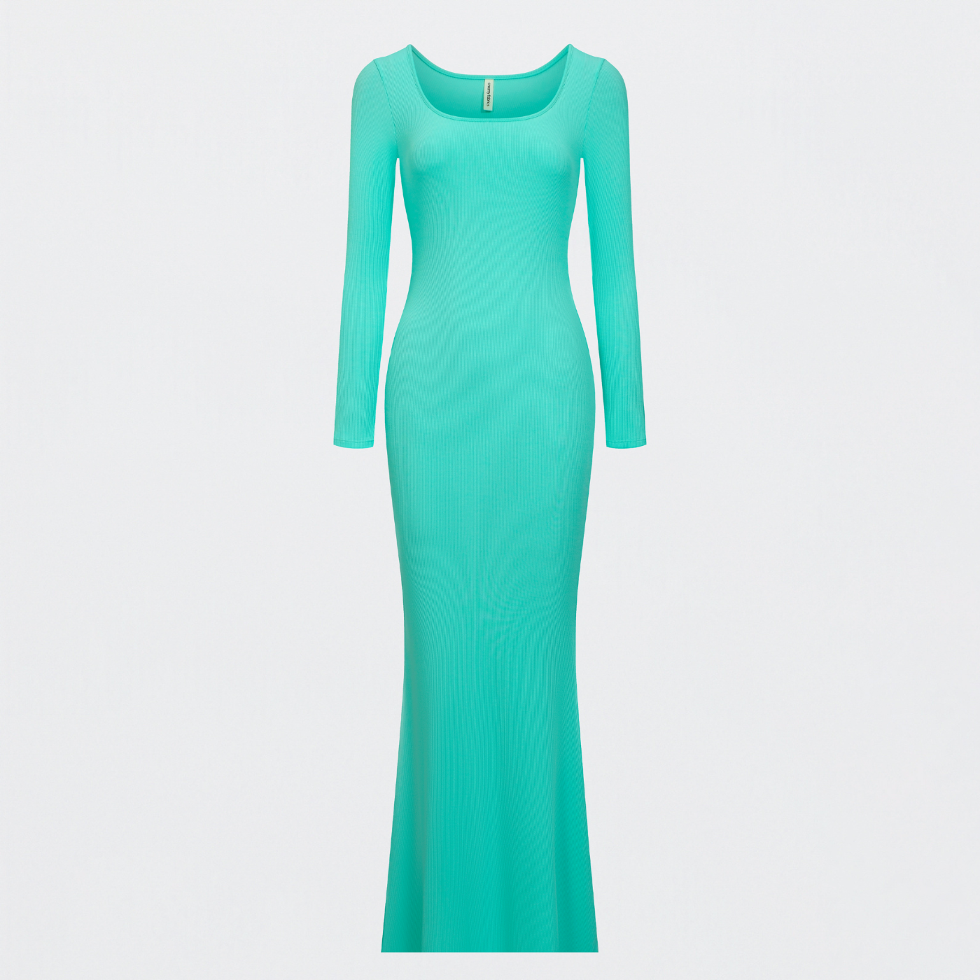Ribbed Long Sleeve Maxikleid