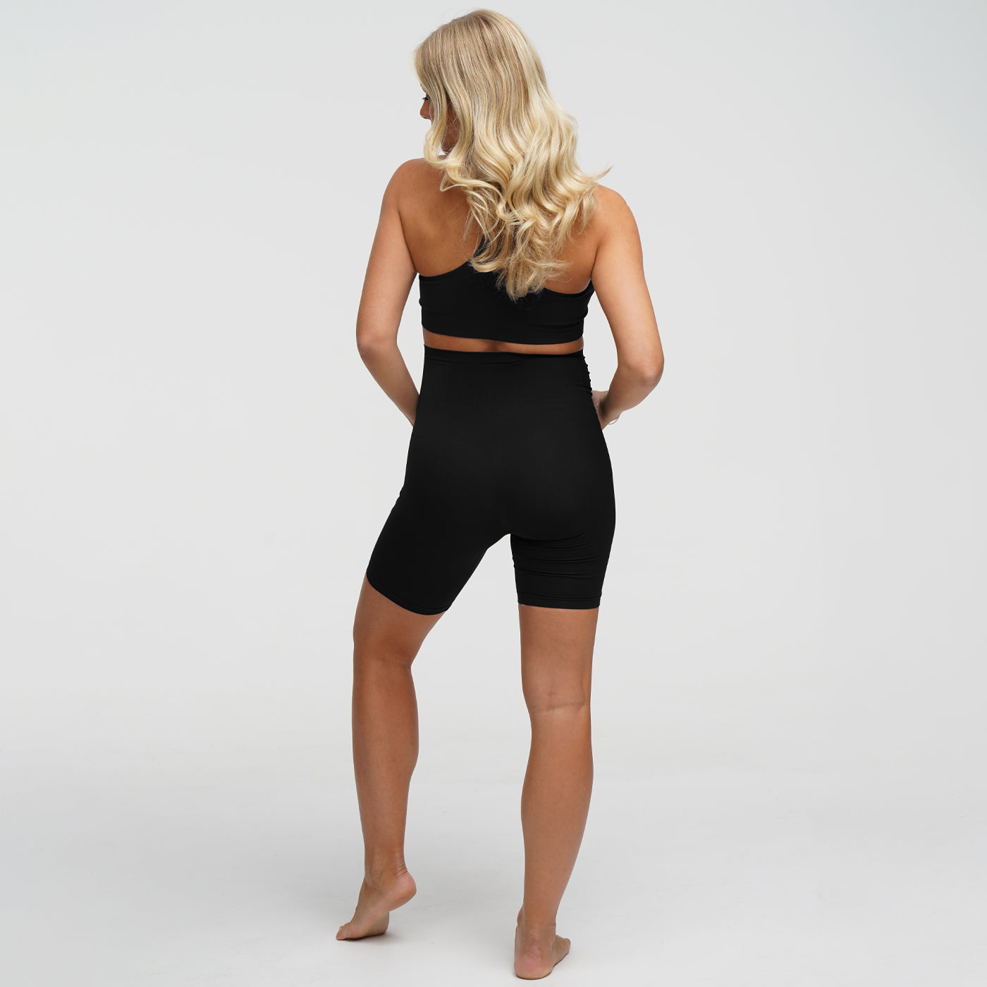 Seamless Umstandsshorts mit hohem Bund